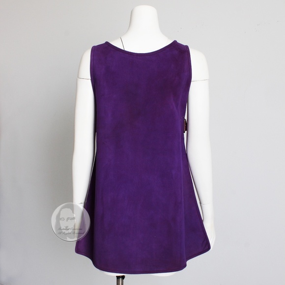 Bonnie Cashin for Sills Tunic Dress Lilac Suede Saks 5th Ave Vintage 60s NOS NWT - Picture 7 of 9